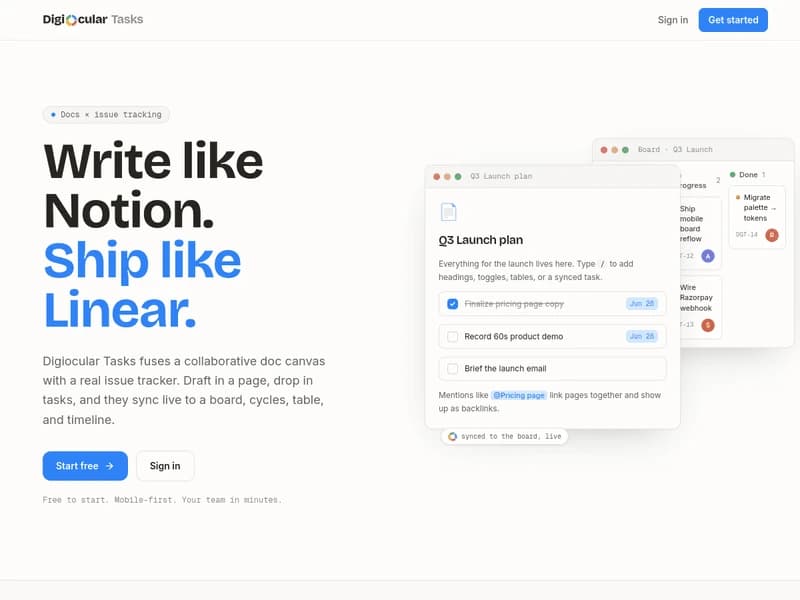 Digiocular Tasks, a Digiocular project