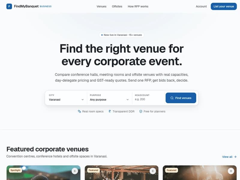 FindMyBanquet, a Digiocular project