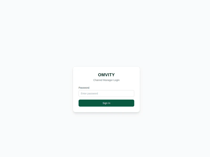 Omvity Channel Manager, a Digiocular project